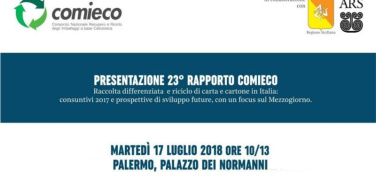 A Palermo il 23° Rapporto Comieco Raccolta differenziata, riciclo e recupero di carta e cartone in Italia