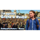 Immagine: Clima: 19 aprile 2019 Greta Thunberg in Italia, a Roma in piazza del Popolo