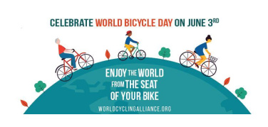 Lunedì 3 giugno seconda edizione della Giornata Mondiale della Bicicletta