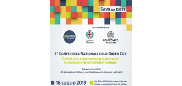 A Milano il 16 luglio la seconda Conferenza Nazionale delle green city