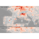 Immagine: Esa, inquinamento in calo del 50% in Europa